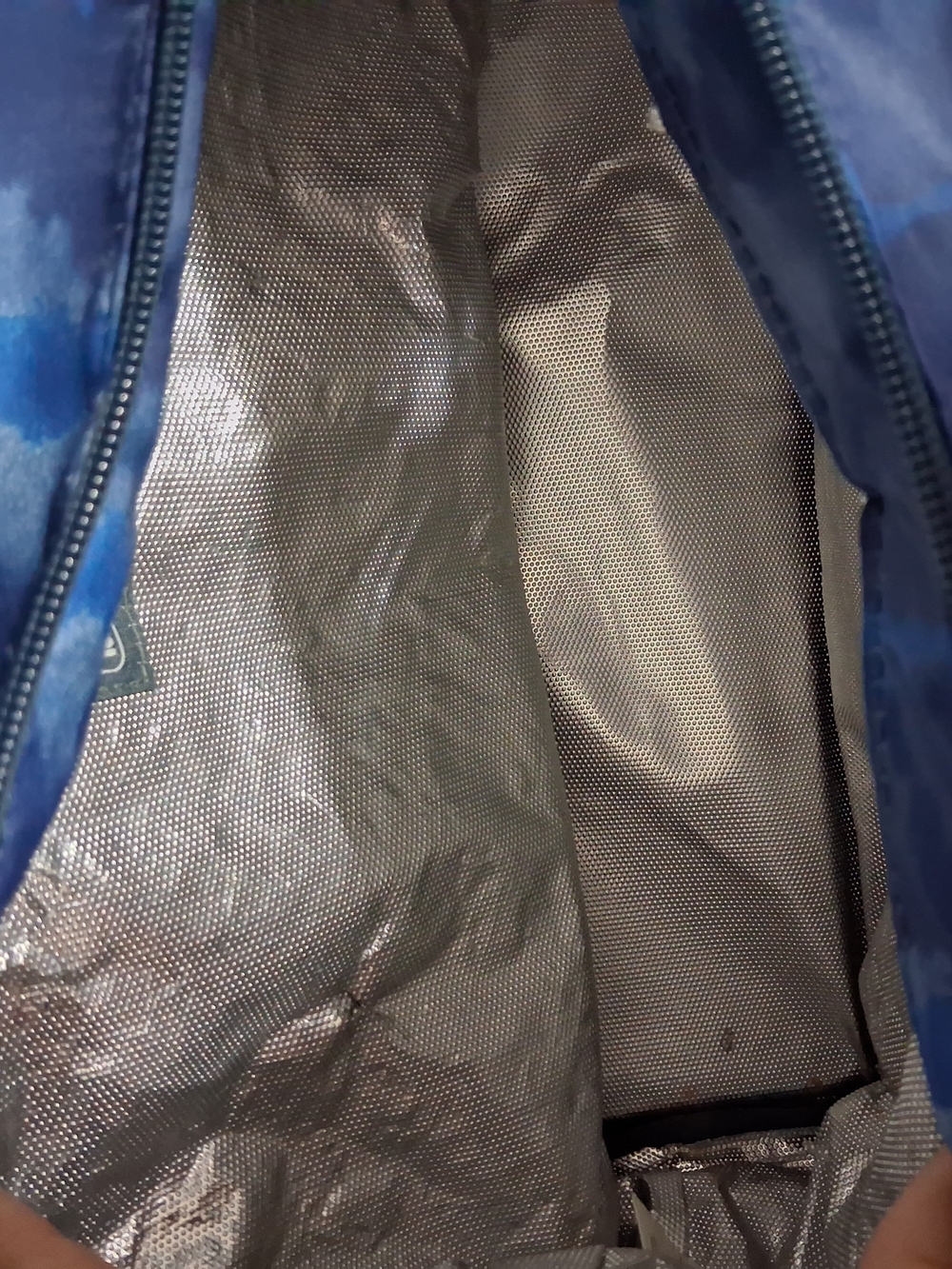 Blue Quilted Imsulated Tote Lunch Bag By lug - Picture 4 of 7